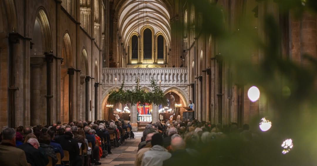 Inside Chichester cathedral